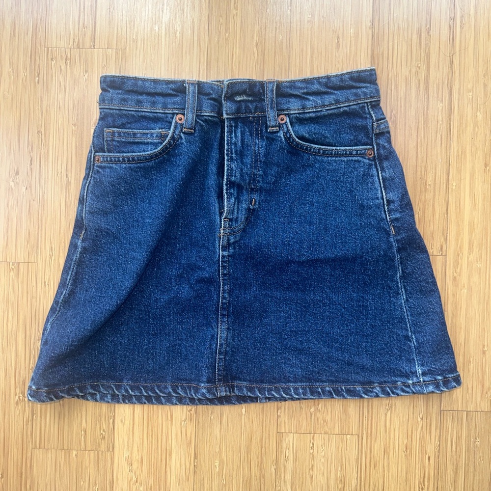 Reformation High-waisted Jean Skirt